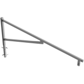 Swing barrier | for casting in concrete, hot-dip galvanized | clear width: 3000 mm | with Euro profile cylinder lock